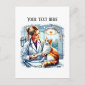 Süßes Veterinärbüro anpassbar Postkarte (Vorderseite)