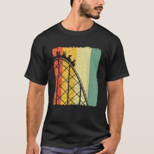 Süßes Vintage-Achterbahn-Design Männer Frauen Verg T-Shirt