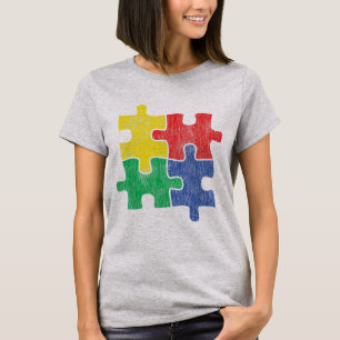 Süßes Vintage-Design mit Distressed-Effekt für das T-Shirt