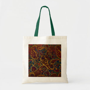 Süßes vintage dunkelbraunes Paisley-Design Tragetasche
