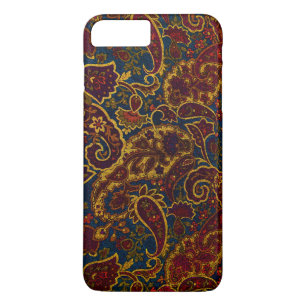 Süßes vintage dunkelbraunes Paisleymuster Case-Mate iPhone Hülle