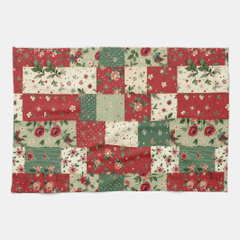 Süßes vintage-inspiriertes Weihnachts-Küchenhandtu Geschirrtuch