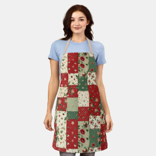 Süßes, vintage-inspiriertes Weihnachtsmuster Schürze