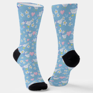 Süßes Vintage-Land-Gänsemuster Socken