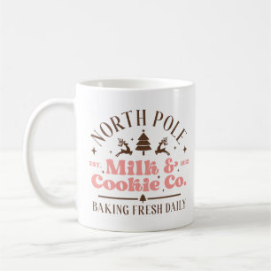 Süßes Vintage-Weihnachtsmilchplätzchen-Zitat-Schil Kaffeetasse
