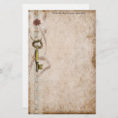 Süßes Vintages Briefpapier (Vorne/Hinten)