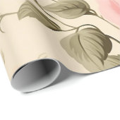 Süßes Vintages Englisch Rose Geschenkpapier (Rolleneckpunkt)