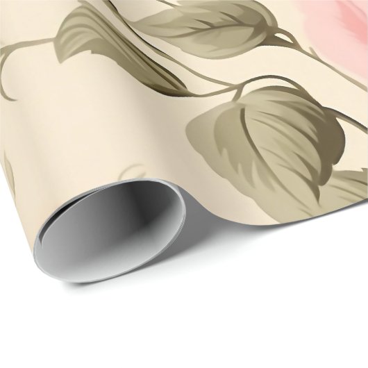 Süßes Vintages Englisch Rose Geschenkpapier (Rolleneckpunkt)