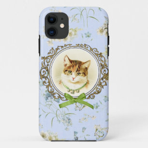 Süßes Vintages Katzenporträt Case-Mate iPhone Hülle