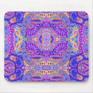 Süßes violettes Paisleymuster Mousepad
