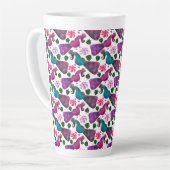 Süßes Vogel-Blumenmuster | Farbige Vögel Milchtasse (Linke Ecke)