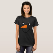 Süßes Vogelscheuchen-Gesicht Herbstsaison Herbst T-Shirt (Vorne ganz)