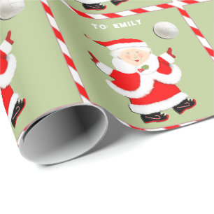 Süßes Volleyball-Feiertagsgeschenk Geschenkpapier