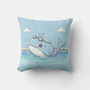 Süßes Wal-Kinder-Schwimm-Design Kissen