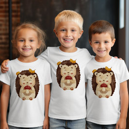 Süßes Wald-Herbst-Igel-Kinder-T-Shirt | Waterco T-Shirt
