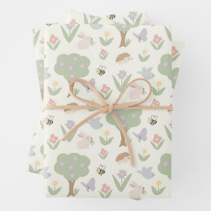 Süßes Walddesign  Geschenkpapier Set