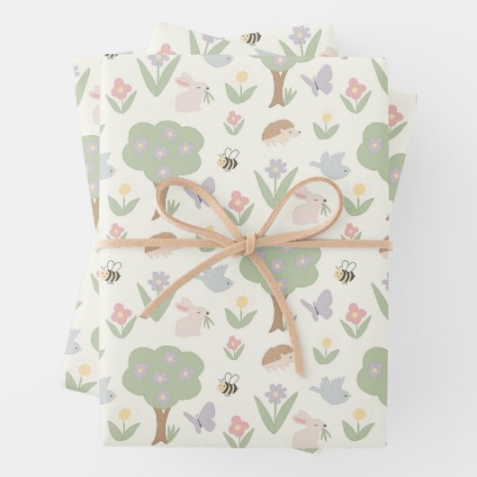 Süßes Walddesign  Geschenkpapier Set (Beispiel)
