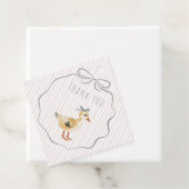 Süßes Waldentchen Aquarell Danke Geschenkanhänger (Beispiel)