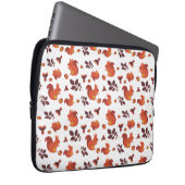 Süßes Waldhörnchen Herbstmuster Laptopschutzhülle (Vorne Rechts)