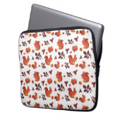 Süßes Waldhörnchen Herbstmuster Laptopschutzhülle (Vorderseite Links)