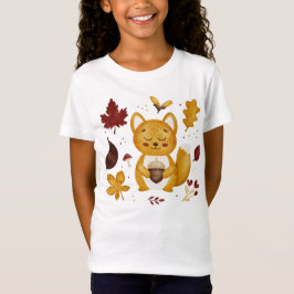 Süßes Waldhörnchen mit Eichel-Aquarell für Kinder  T-Shirt