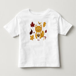 Süßes Waldhörnchen mit Eichel-Aquarell  Kleinkind T-shirt