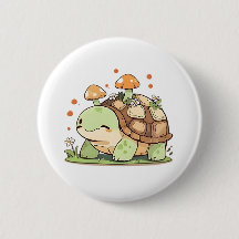 Süßes Waldschildkröten-Cottagecore-Kawaii-Design