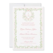 Süßes Wappen mit rosafarbenem Bauch | Monogramm-Ho