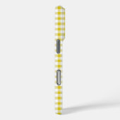 Süßes warmes gelbes Gingham-Muster Case-Mate iPhone Hülle (Rückseite / Rechts)