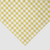 Süßes warmes gelbes Gingham-Muster Seidenpapier (Ausschnitt)