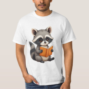 Süßes Waschbär-Lesehemd für gemütliche Tierliebhab T-Shirt