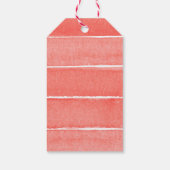 Süßes Wasser zum ersten Geburtstag als Pfirsich Geschenkanhänger (Rückseite)