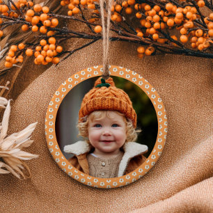 Süßes Wasserfarbe-Eulenkind-Muster mit Gänseblümch Keramik Ornament