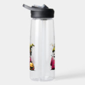 Süßes Wasserfarbe-Patchwork-Geister-Halloween Trinkflasche (Rechts)