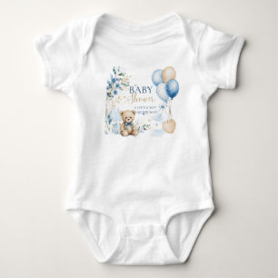Süßes Wasserfarben-Baby-Shower-T-Shirt Blauer St Baby Strampler