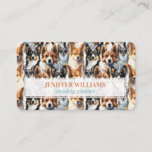Süßes Wasserfarben-Corgi-Hund-Muster