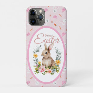 Süßes Wasserfarben-Hasen-Blumenkranz Ostern Case-Mate iPhone Hülle