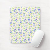 Süßes Wasserfarben-Heidelbeer-Botanik-Muster Mousepad (Mit Mouse)