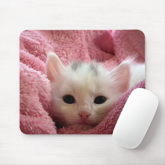 Süßes weiches Kätzchen Mousepad (Mit Mouse)