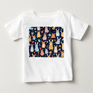 Süßes, weiches Pastell-Baby-Tier-T-Shirt Baby T-shirt