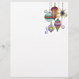 Süßes Weihnachten, elegante und fancy Glas-Ornamen Flyer