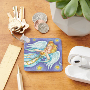 Süßes Weihnachten, Engel-Musikerin spielt ihr Horn Schlüsselanhänger