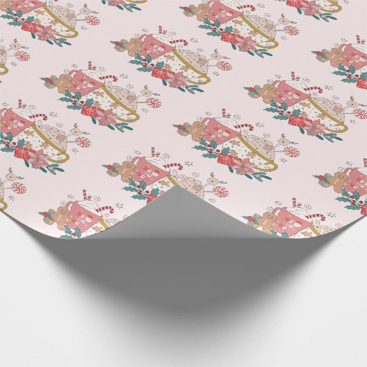 Süßes Weihnachten Geschenkpapier (Ecke)