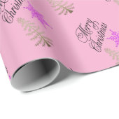 Süßes Weihnachten Rosa Geschenkpapier (Rolleneckpunkt)
