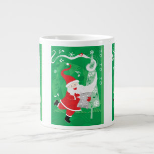 Süßes Weihnachten, singender und tanzender Weihnac Jumbo-Tasse