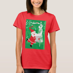 Süßes Weihnachten, singender und tanzender Weihnac T-Shirt