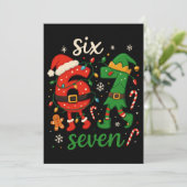 Süßes Weihnachten Six Seven Meme  (Stehend Vorderseite)