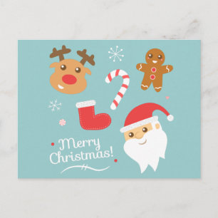 Süßes Weihnachten - Weihnachtsmann, Rentier, Lebku