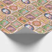 Süßes Weihnachts-Coquette-Axolotl-Geschenkpapier Geschenkpapier (Ecke)