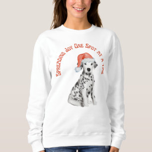 Süßes Weihnachts-Dalmatiner-Hund-Shirt, Freude ver Sweatshirt